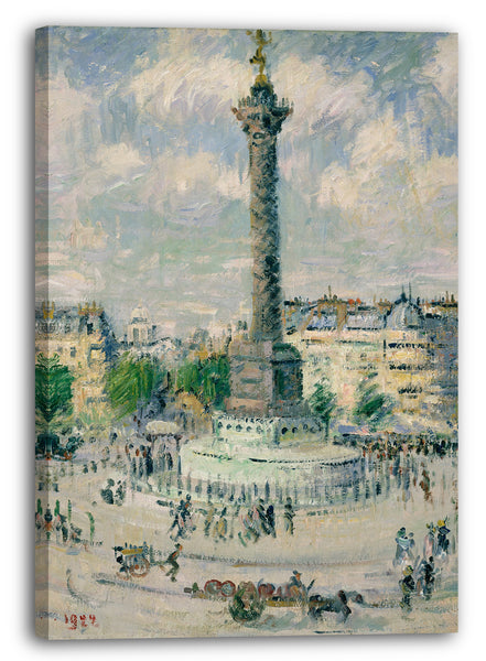 Leinwandbild Gustave Loiseau - La Place de la Bastille