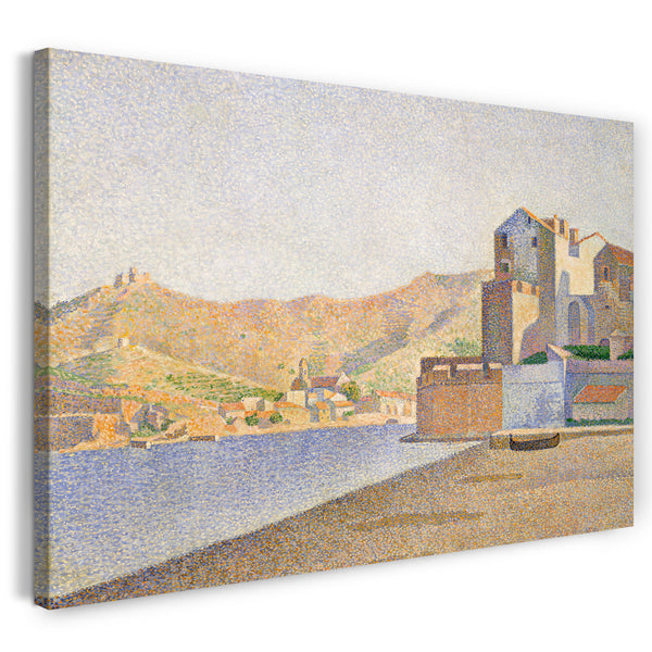 Top-Angebot Kunstdruck Paul Signac - Der Stadtstrand, Collioure, Opus 165 (Collioure. La Plage de la Ville. Opus 165) Leinwand auf Keilrahmen gespannt