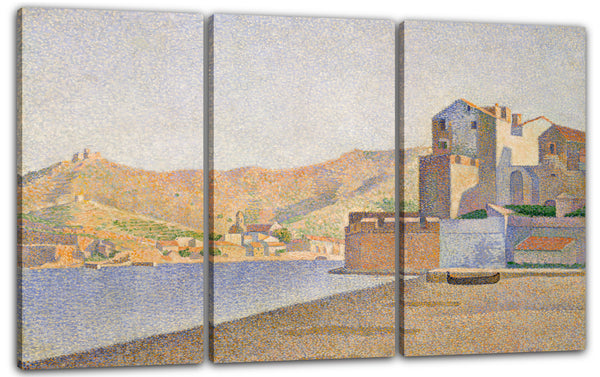 Leinwandbild Paul Signac - Der Stadtstrand, Collioure, Opus 165 (Collioure. La Plage de la Ville. Opus 165)