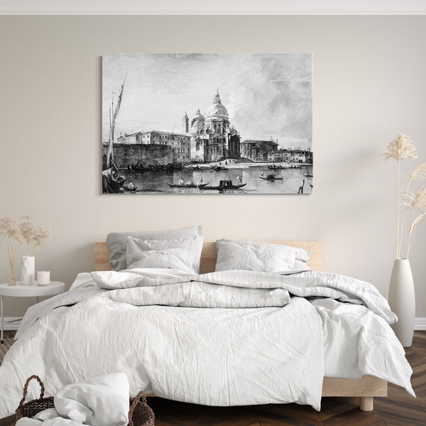 Top-Angebot Kunstdruck Francesco Guardi - Santa Maria della Salute Leinwand auf Keilrahmen gespannt