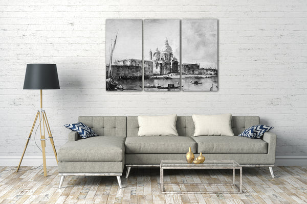 Top-Angebot Kunstdruck Francesco Guardi - Santa Maria della Salute Leinwand auf Keilrahmen gespannt