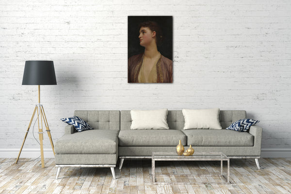 Top-Angebot Kunstdruck Frederic, Lord Leighton - Lucia Leinwand auf Keilrahmen gespannt