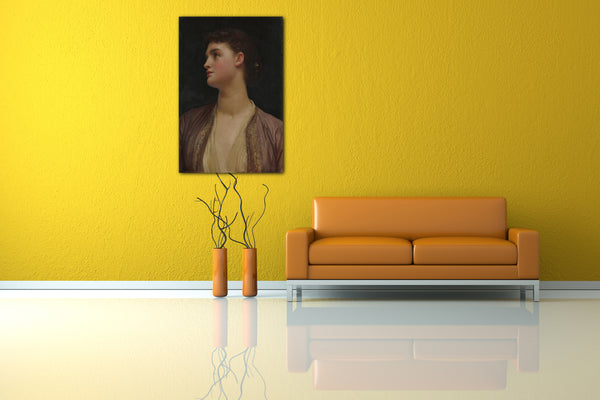 Top-Angebot Kunstdruck Frederic, Lord Leighton - Lucia Leinwand auf Keilrahmen gespannt