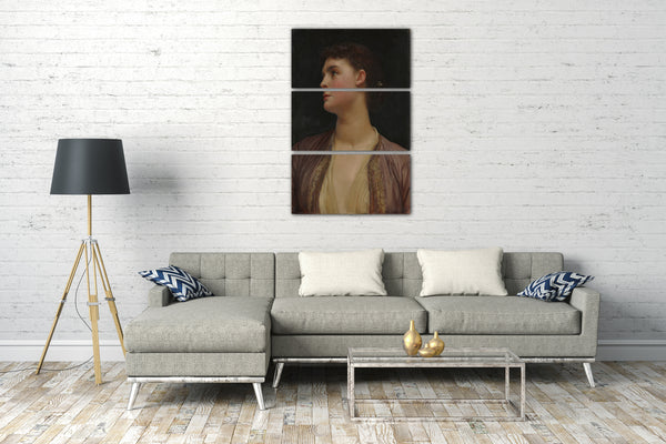 Top-Angebot Kunstdruck Frederic, Lord Leighton - Lucia Leinwand auf Keilrahmen gespannt
