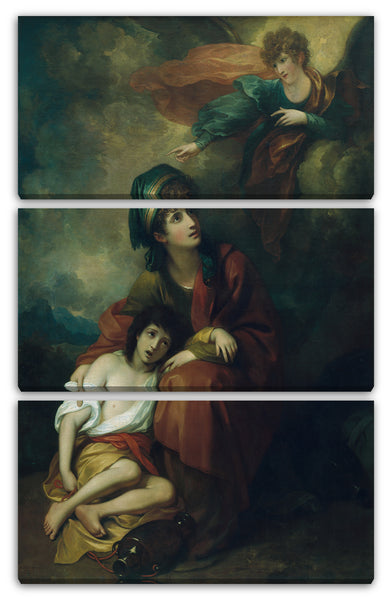 Leinwandbild Benjamin West - Hagar und Ismael