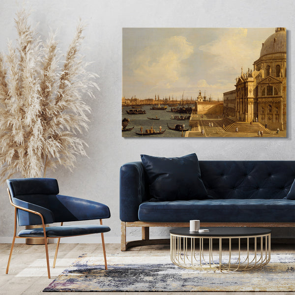 Top-Angebot Kunstdruck Canaletto - Venedig: Santa Maria della Salute Leinwand auf Keilrahmen gespannt