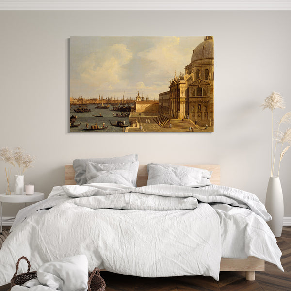 Top-Angebot Kunstdruck Canaletto - Venedig: Santa Maria della Salute Leinwand auf Keilrahmen gespannt