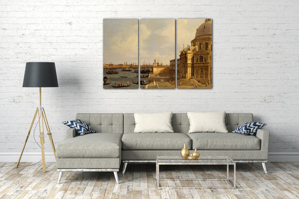 Top-Angebot Kunstdruck Canaletto - Venedig: Santa Maria della Salute Leinwand auf Keilrahmen gespannt