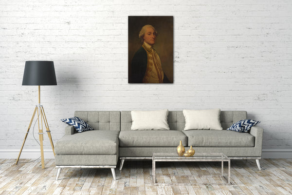 Top-Angebot Kunstdruck George Romney - Admiral Sir Chaloner Ogle (1726-1816) Leinwand auf Keilrahmen gespannt