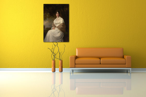 Top-Angebot Kunstdruck Sir Henry Raeburn - Lady Maitland (Catherine Connor, gest. 1865) Leinwand auf Keilrahmen gespannt