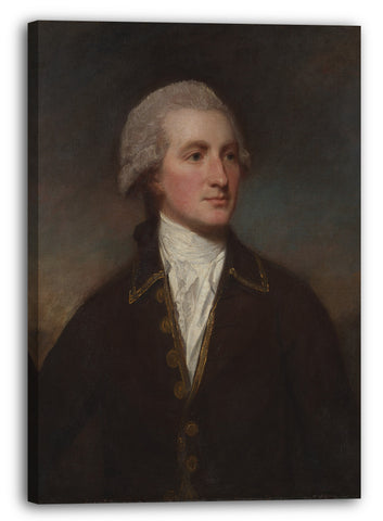 Top-Angebot Kunstdruck George Romney - Portrait eines Mannes Leinwand auf Keilrahmen gespannt