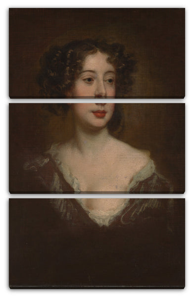 Leinwandbild Sir Peter Lely - Studie für ein Porträt einer Frau