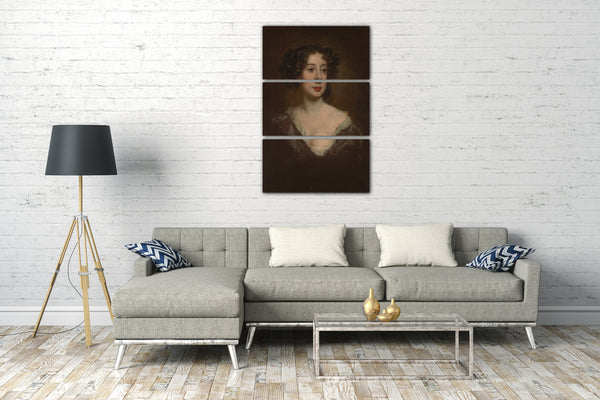 Top-Angebot Kunstdruck Sir Peter Lely - Studie für ein Porträt einer Frau Leinwand auf Keilrahmen gespannt