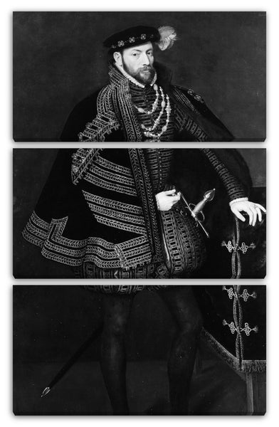 Leinwandbild Anthonis Mor van Dashorst - Porträt eines Mannes, möglicherweise Ottavio Farnese (1524-1586), Herzog von Parma und Piacenza