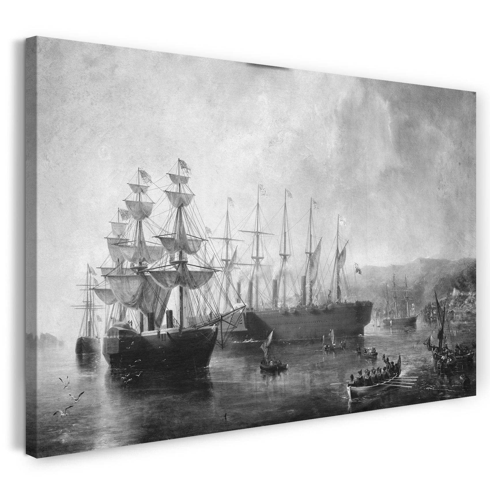 Top-Angebot Kunstdruck Robert Charles Dudley - Homeward Bound: "Der große Osten" Leinwand auf Keilrahmen gespannt