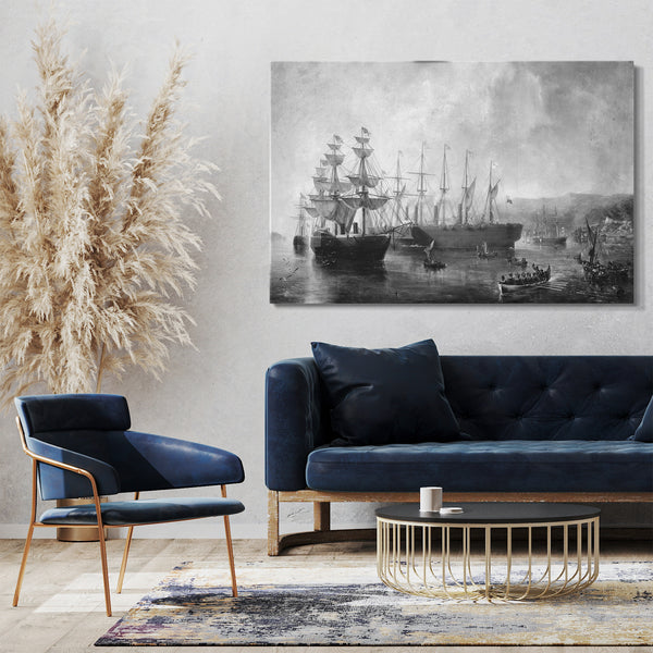 Top-Angebot Kunstdruck Robert Charles Dudley - Homeward Bound: "Der große Osten" Leinwand auf Keilrahmen gespannt