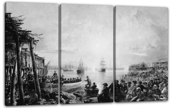 Leinwandbild Robert Charles Dudley - Anlegen in Neufundland