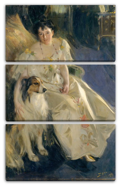 Leinwandbild Anders Zorn - Mrs. Walter Rathbone Bacon (Virginia Purdy Barker, 1862-1919)