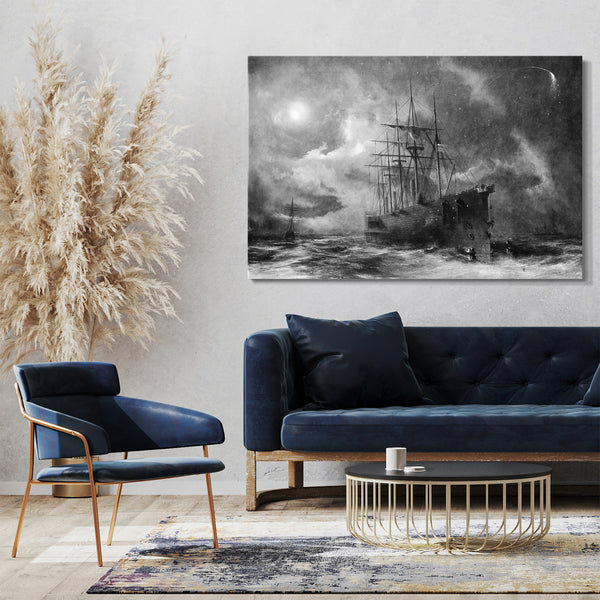 Top-Angebot Kunstdruck Robert Charles Dudley - Nach dem verlorenen Kabel greifen Leinwand auf Keilrahmen gespannt