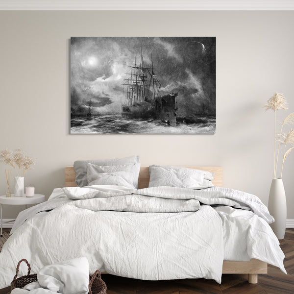 Top-Angebot Kunstdruck Robert Charles Dudley - Nach dem verlorenen Kabel greifen Leinwand auf Keilrahmen gespannt