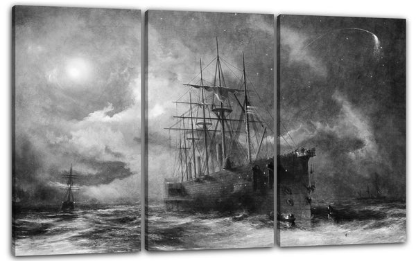 Leinwandbild Robert Charles Dudley - Nach dem verlorenen Kabel greifen