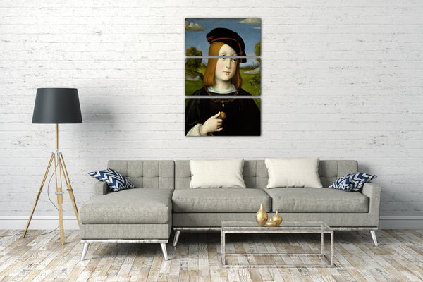 Top-Angebot Kunstdruck Francesco Francia - Federigo Gonzaga (1500-1540) Leinwand auf Keilrahmen gespannt