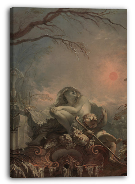 Leinwandbild Jacques de La Joue der Jüngere - Allegorie des Winters