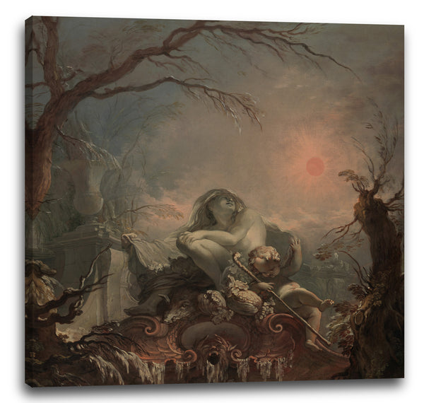 Leinwandbild Jacques de La Joue der Jüngere - Allegorie des Winters