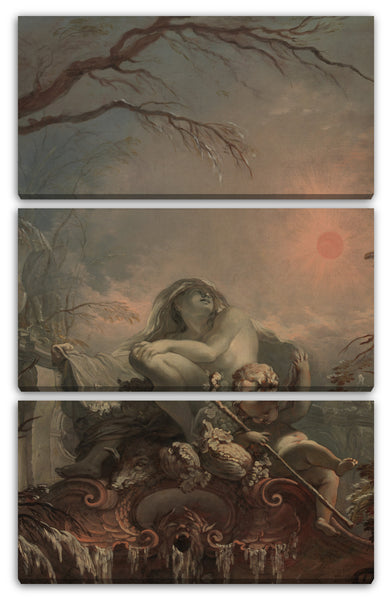 Leinwandbild Jacques de La Joue der Jüngere - Allegorie des Winters