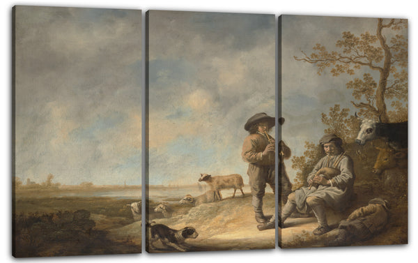 Leinwandbild Aelbert Cuyp - Piping Shepherds