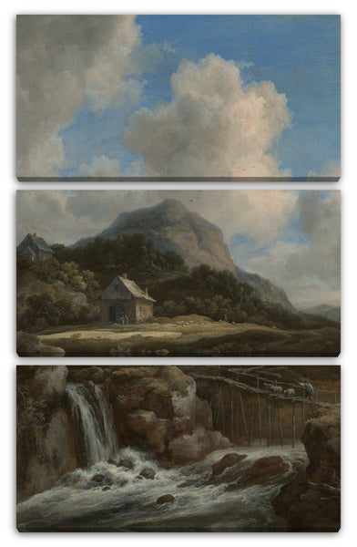 Leinwandbild Jacob van Ruisdael - Gebirgsbach