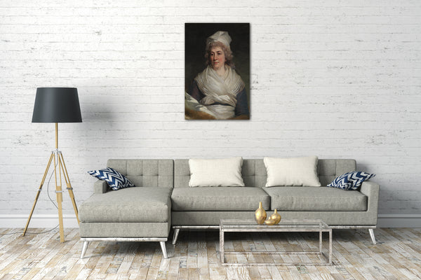 Top-Angebot Kunstdruck John Hoppner - Frau Richard Bache (Sarah Franklin, 1743-1808) Leinwand auf Keilrahmen gespannt