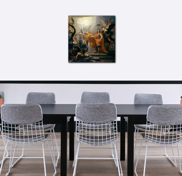 Leinwandbild Antoine Rivalz - Eine Allegorie, wahrscheinlich aus dem Frieden von Utrecht von 1713