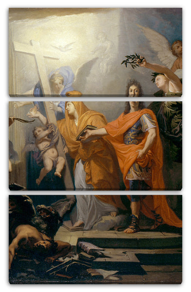 Leinwandbild Antoine Rivalz - Eine Allegorie, wahrscheinlich aus dem Frieden von Utrecht von 1713