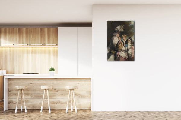 Top-Angebot Kunstdruck Sir Joshua Reynolds - Lady Smith (Charlotte Delaval) und ihre Kinder (George Henry, Louisa und Charlotte) Leinwand auf Keilrahmen gespannt