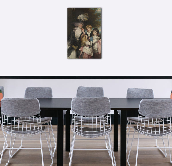 Top-Angebot Kunstdruck Sir Joshua Reynolds - Lady Smith (Charlotte Delaval) und ihre Kinder (George Henry, Louisa und Charlotte) Leinwand auf Keilrahmen gespannt