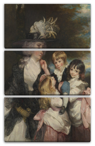 Leinwandbild Sir Joshua Reynolds - Lady Smith (Charlotte Delaval) und ihre Kinder (George Henry, Louisa und Charlotte)
