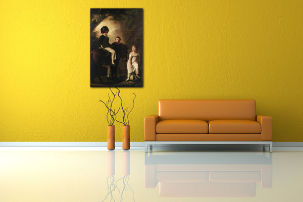 Top-Angebot Kunstdruck Sir Henry Raeburn - Die Drummond Kinder Leinwand auf Keilrahmen gespannt