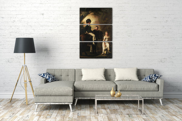 Top-Angebot Kunstdruck Sir Henry Raeburn - Die Drummond Kinder Leinwand auf Keilrahmen gespannt