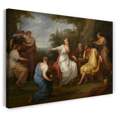 Top-Angebot Kunstdruck Angelika Kauffmann - Die Trauer von Telemachus Leinwand auf Keilrahmen gespannt