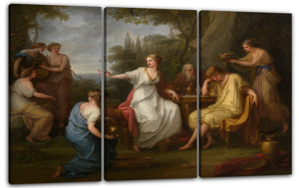 Leinwandbild Angelika Kauffmann - Die Trauer von Telemachus