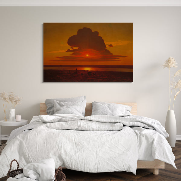 Top-Angebot Kunstdruck Arkhip Ivanovich Kuindzhi - Roter Sonnenuntergang auf dem Dnieper Leinwand auf Keilrahmen gespannt