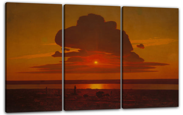 Leinwandbild Arkhip Ivanovich Kuindzhi - Roter Sonnenuntergang auf dem Dnieper