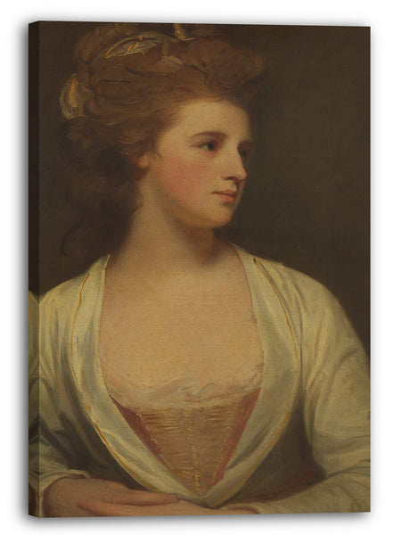Leinwandbild George Romney - Porträt einer Frau, angeblich Emily Bertie Pott (gest. 1782)