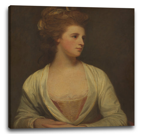 Leinwandbild George Romney - Porträt einer Frau, angeblich Emily Bertie Pott (gest. 1782)