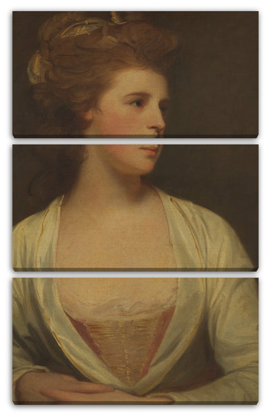 Leinwandbild George Romney - Porträt einer Frau, angeblich Emily Bertie Pott (gest. 1782)