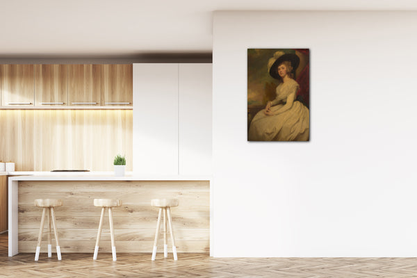 Top-Angebot Kunstdruck George Romney - Frau Bryan Cooke (Frances Puleston, 1765-1818) Leinwand auf Keilrahmen gespannt