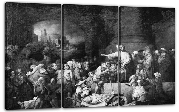 Leinwandbild Christian Wilhelm Ernst Dietrich - Christus heilt den Kranken