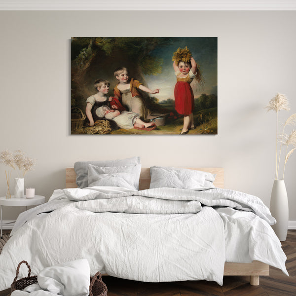 Top-Angebot Kunstdruck William Owen - Die Enkel von Sir William Heathcote, 3. Baronet Leinwand auf Keilrahmen gespannt