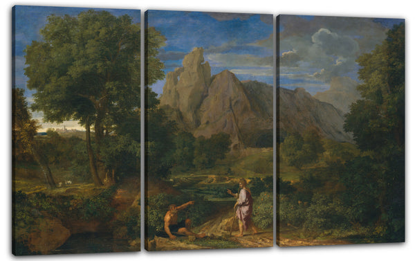 Leinwandbild Francisque Hirse - Merkur und Battus